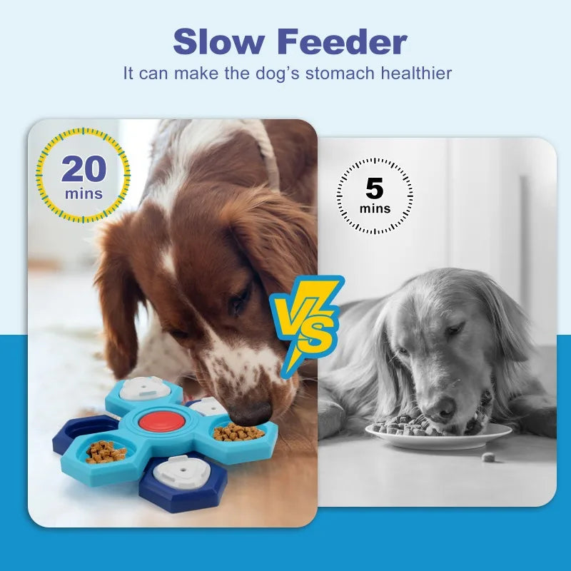 Multi-Layer Dog Puzzle Toy Slow Feeder Food Dispenser with Licking Plate TrendyPet's Zone