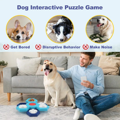 Multi-Layer Dog Puzzle Toy Slow Feeder Food Dispenser with Licking Plate TrendyPet's Zone