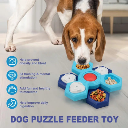 Multi-Layer Dog Puzzle Toy Slow Feeder Food Dispenser with Licking Plate TrendyPet's Zone