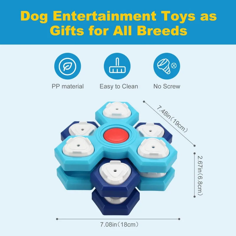 Multi-Layer Dog Puzzle Toy Slow Feeder Food Dispenser with Licking Plate TrendyPet's Zone