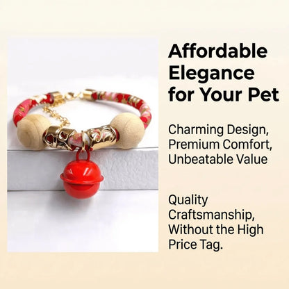 Natural Camphor Wood Cat Collar – Safe & Non-Toxic Anti-Flea & Tick Repellent Lightweight, Comfortable & Adjustable Protection TrendyPet's Zone