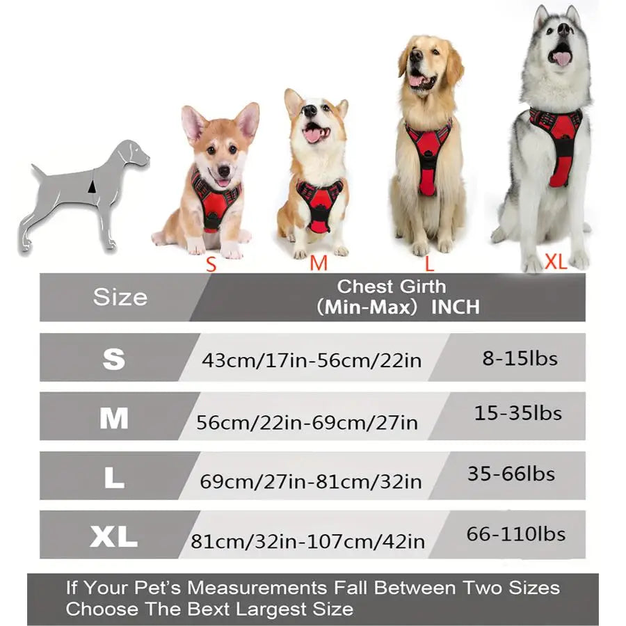 No Pull Dog Harness with Front Clip & Easy Control Handle TrendyPet's Zone