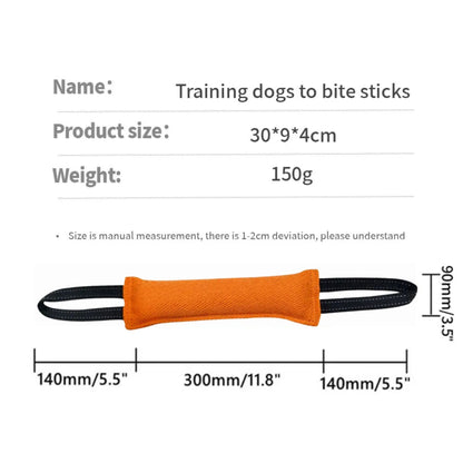 Orange Durable Dog Tug Toy Pillow for Interactive Training TrendyPet's Zone