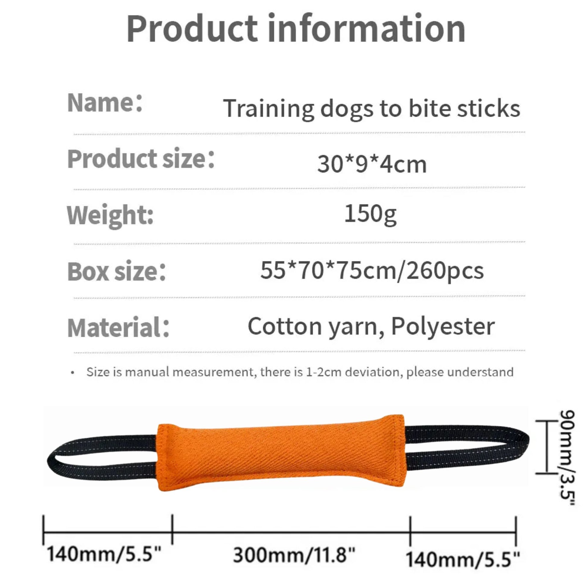 Orange Durable Dog Tug Toy Pillow for Interactive Training TrendyPet's Zone