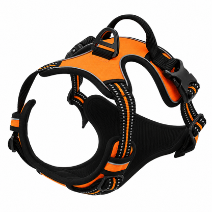 Orange No Pull Dog Harness with Front Clip & Easy Control Handle TrendyPet's Zone