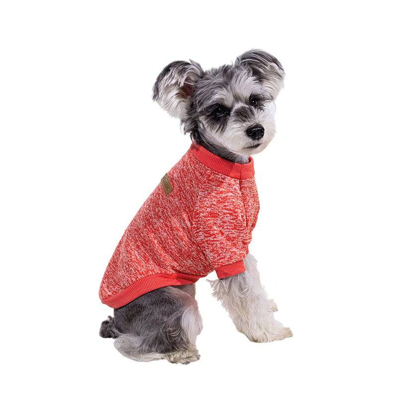 Orange Warm Winter Dog Clothes Classic Pet Sweatshirt Vest - TrendyPet's Zone