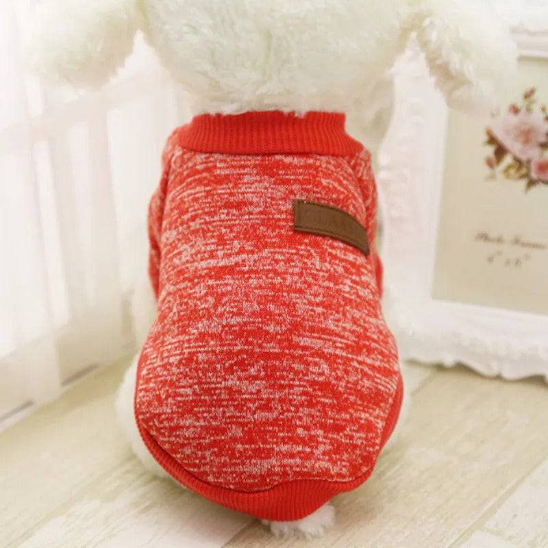 Orange Warm Winter Dog Clothes Classic Pet Sweatshirt Vest - TrendyPet's Zone
