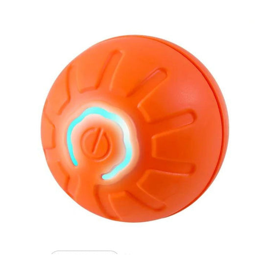Orange Smart Dog Toy Ball Electronic Interactive Pet Moving Ball USB Automatic Bouncing for Puppy