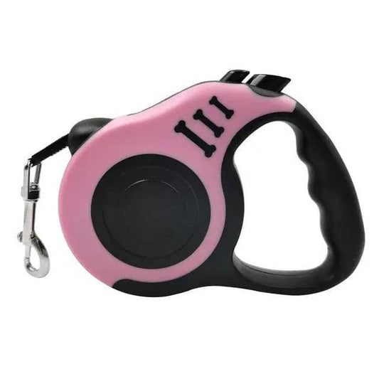 Pink Dog Leash 3m 5m Durable Leash Automatic Retractable Nylon Cat Lead Extension Puppy Walking Running Lead Roulette For Dog - TrendyPet's Zone