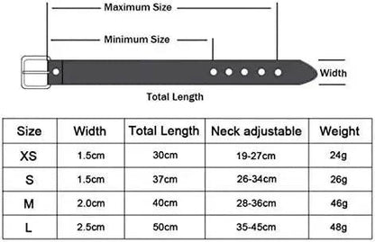 Pink Pet Dog Collar Bone Leather Durable Pet Supplies Accessories Neck Strap Collar for Dog Puppy Pug Collars for Small Large Dogs - TrendyPet's Zone