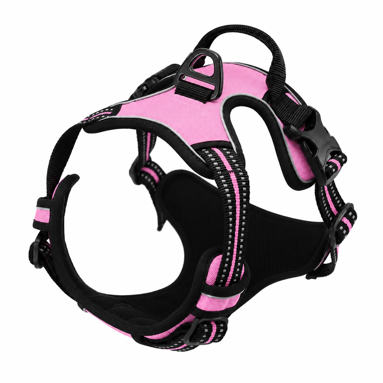 Pink No Pull Dog Harness with Front Clip & Easy Control Handle TrendyPet's Zone