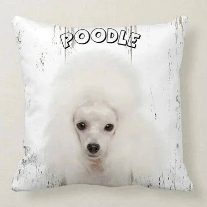 Poodle Cute Dog Pillowcase Car Bed Sofa Bedroom Decor Cushion Cover TRENDYPET'S ZONE