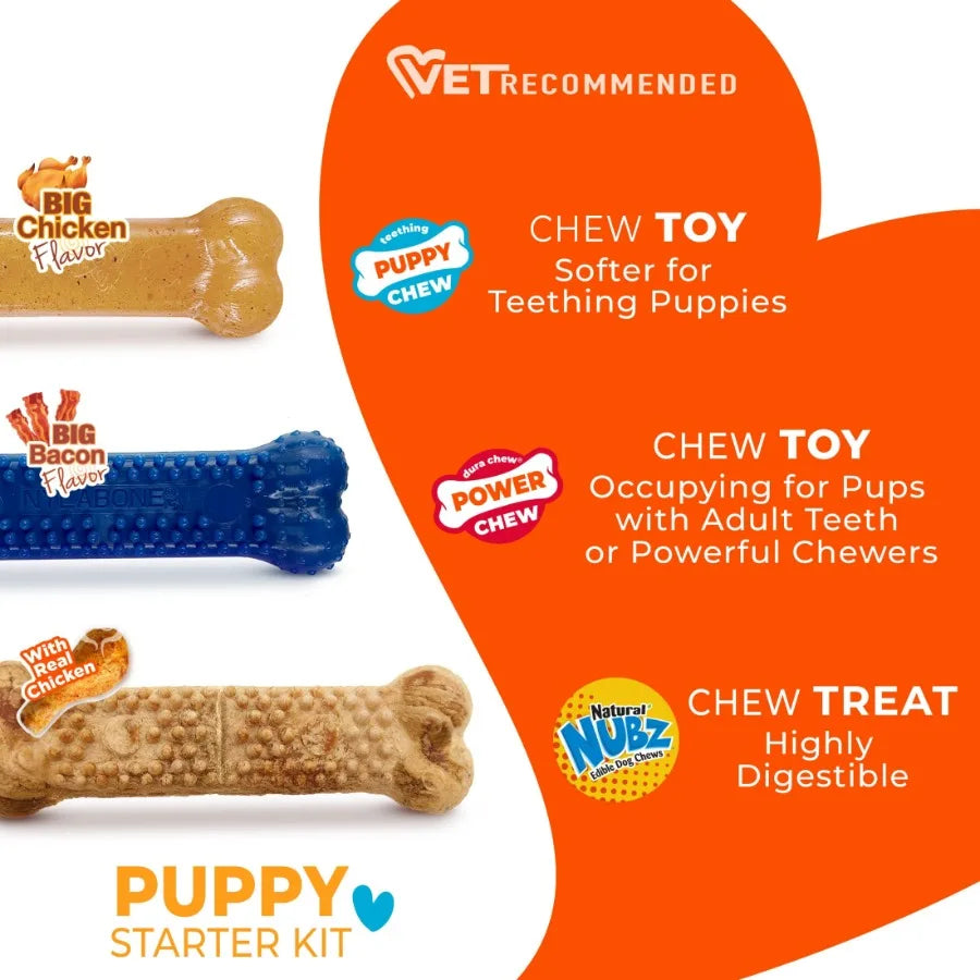 Puppy Soft Teething Starter Pack Ideal Up to 25 lbs - TrendyPet's Zone
