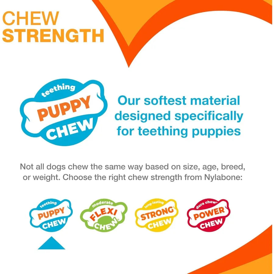 Puppy Starter Kit Teething Toys & Chew Bones for Puppies Up to 15 lbs - TrendyPet's Zone