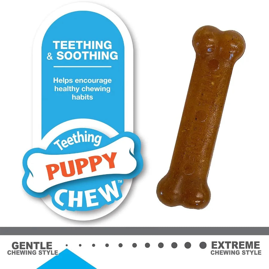 Puppy Starter Kit Teething Toys & Chew Bones for Puppies Up to 15 lbs - TrendyPet's Zone