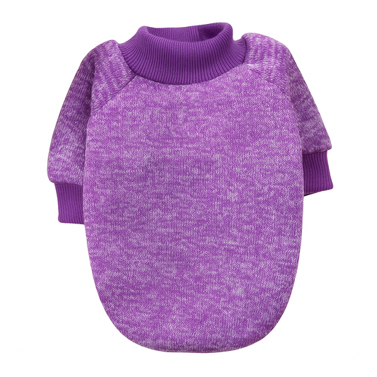Purple Warm Winter Dog Clothes Classic Pet Sweatshirt Vest - TrendyPet's Zone