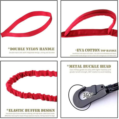 Red Durable Tactical Dog Collar Leash Set Military Pet Collars Heavy Duty For Dogs Training Accessories - TrendyPet's Zone