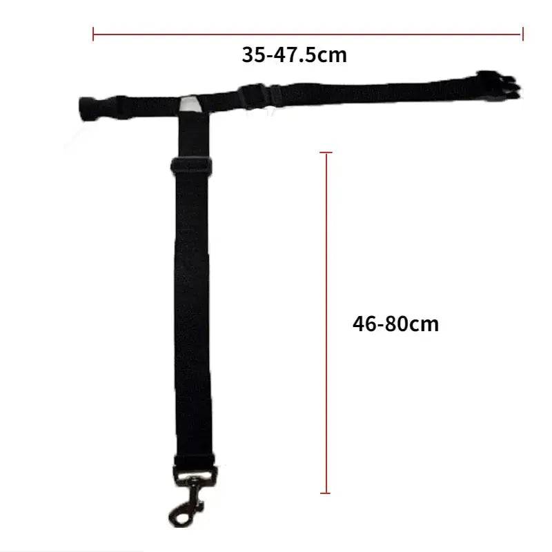 Red Solid Color Two-in-one Pet Car Seat Belt Nylon Lead Leash Backseat Safety Belt Adjustable Dogs Harness Collar Pet Accessories - TrendyPet's Zone