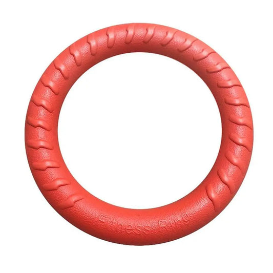 Red Interactive Floating Dog Toy Ring for Chewing & Fetching TrendyPet's Zone
