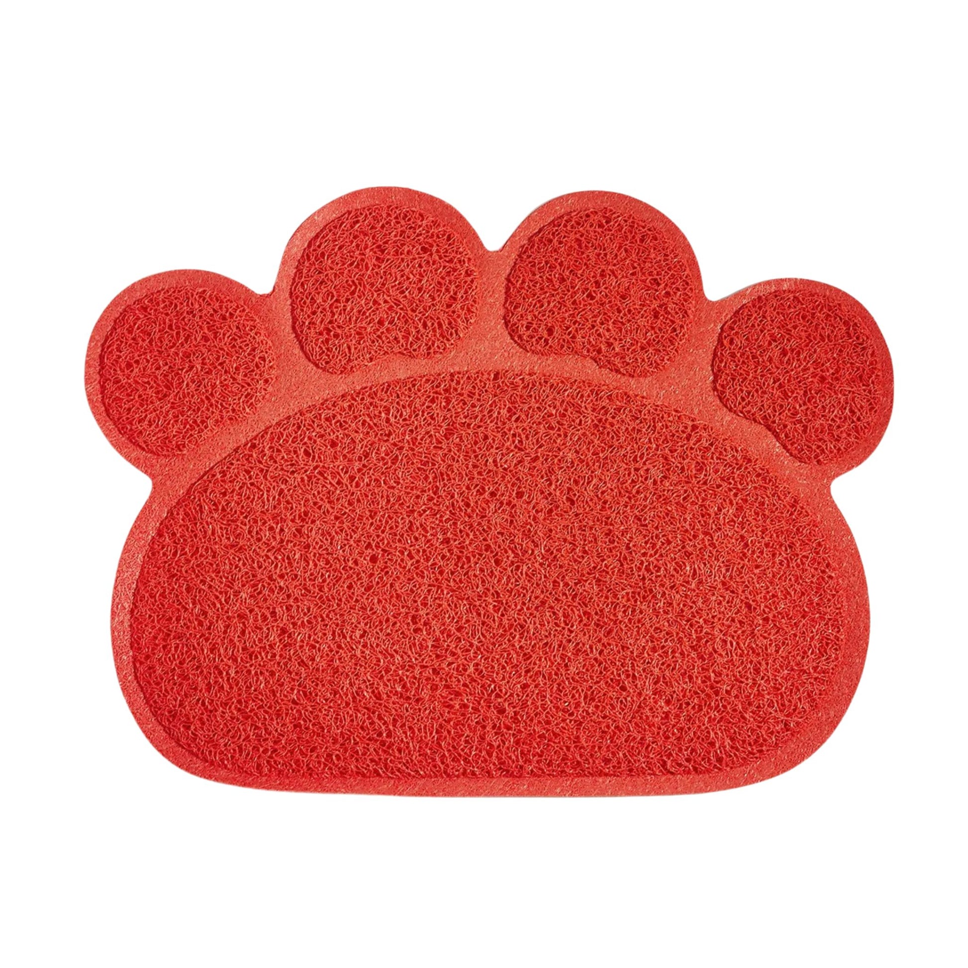 Red Waterproof Pet Litter Mat Non-Slip PVC High Resilience Fiber Cat Litter Trapping Pad TrendyPet's Zone