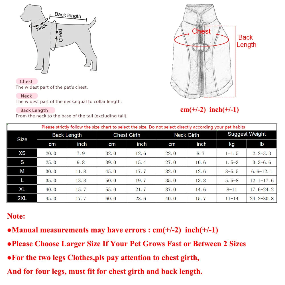 TrendyPet's Zone coffee reflective winter jacket windproof dog coat with adjustable fit and warm lining