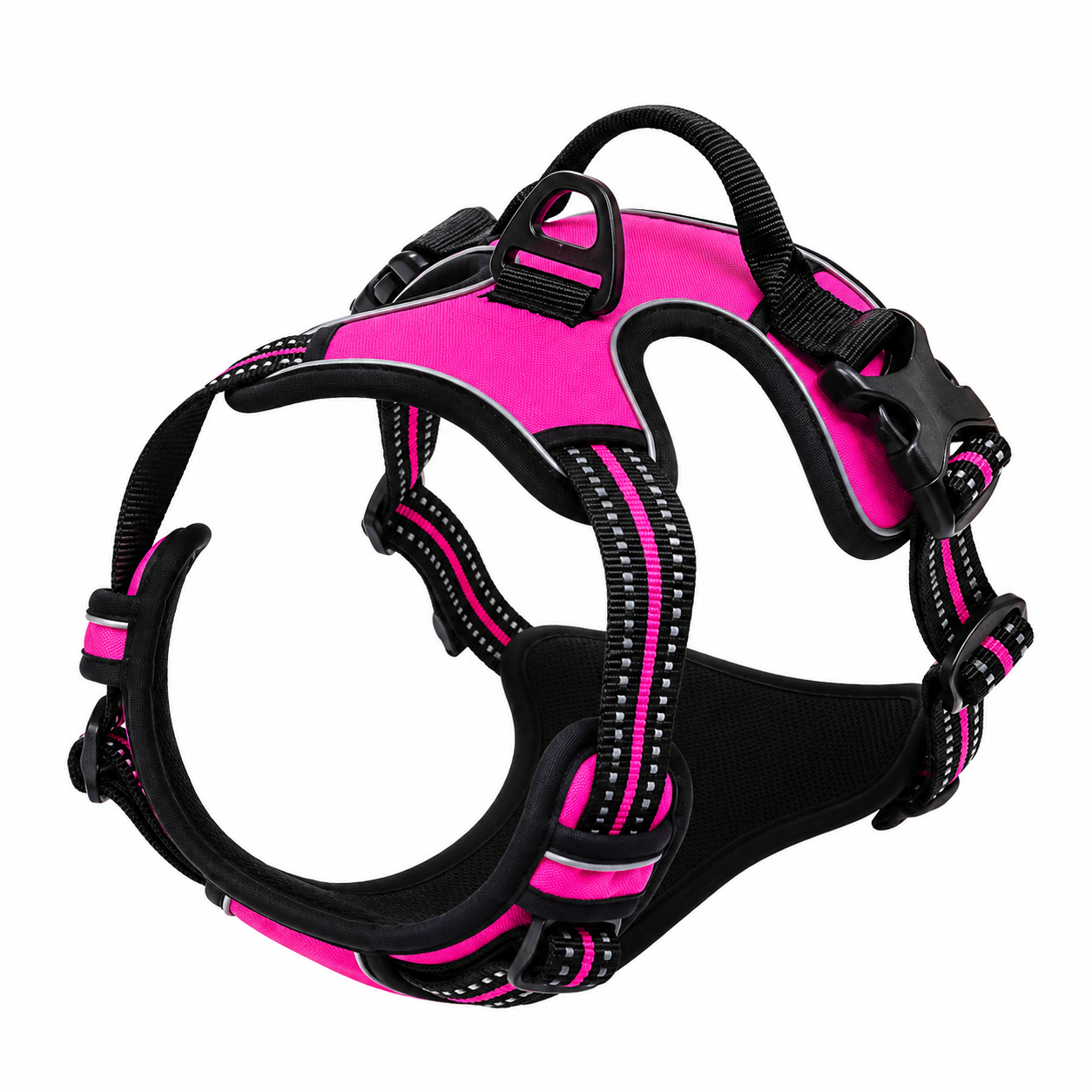 Rose Red No Pull Dog Harness with Front Clip & Easy Control Handle TrendyPet's Zone