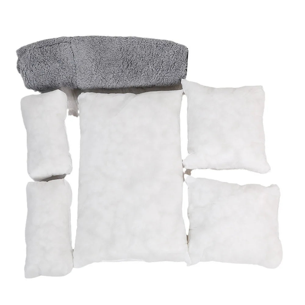 Gray Warm Detachable Pet Sofa Cat Bed with Open Design for Small Cats and Dogs, Ideal for Playing and Sleeping TrendyPet's Zone