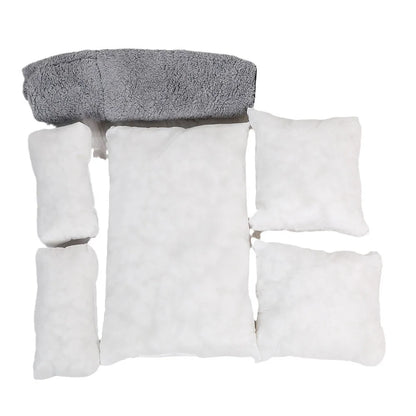 Gray Warm Detachable Pet Sofa Cat Bed with Open Design for Small Cats and Dogs, Ideal for Playing and Sleeping TrendyPet's Zone