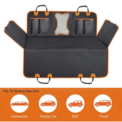 Dog Car Seat Protector Waterproof Pet Travel Carrier Hammock Scratchproof Car Rear Back Seat Protector Non-Slip for Cat Dogs Pet TRENDYPET'S ZONE