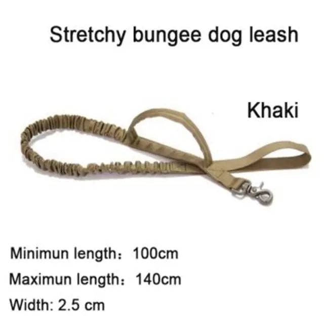 Sand Khaki Durable Nylon Tactical Dog Harness Collar Leash Set - TrendyPet's Zone
