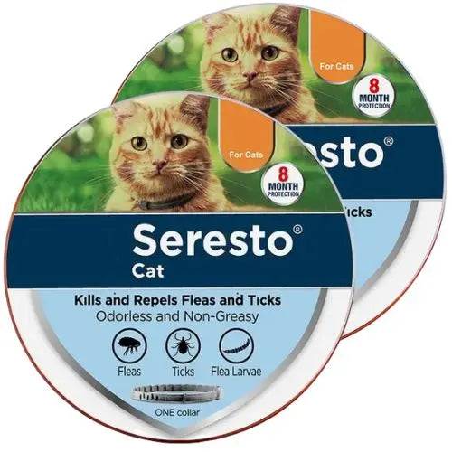 Seresto Flea and Tick Collar for Cats Up to 18lbs, 8-Month Flea and Tick Collar 38cm - TrendyPet's Zone