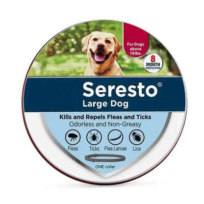 Seresto Large Dog Flea and Tick Collar, 8-Month Flea and Tick Collar for Large Dogs above 18lbs 70cm - TrendyPet's Zone