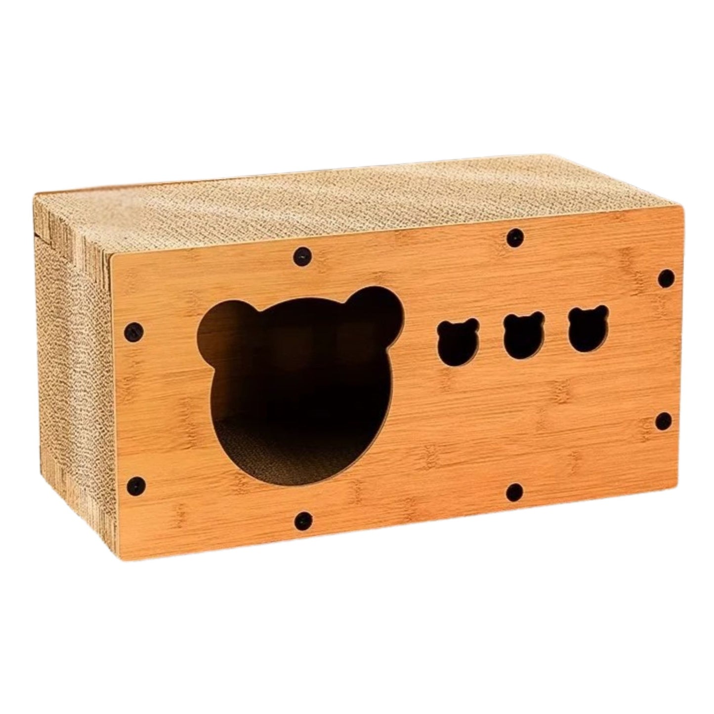 Spacious Cardboard Cat Scratcher Bed Cave - TrendyPet's Zone