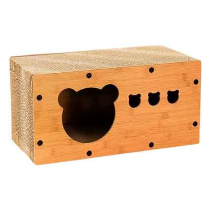 Spacious Cardboard Cat Scratcher Bed Cave - TrendyPet's Zone