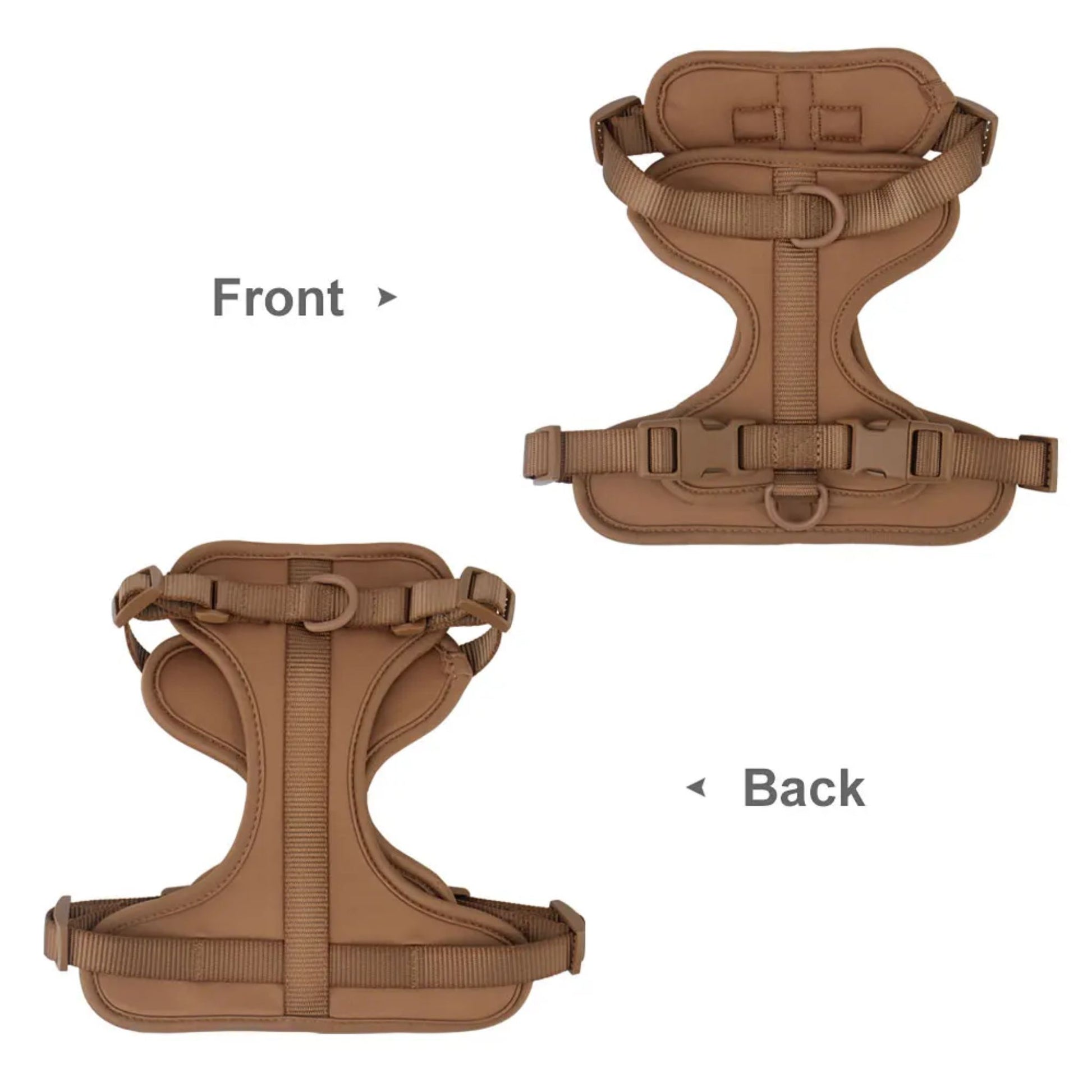 Lightweight adjustable dog harness from TrendyPet's Zone, suitable for outdoor walks, with padded straps and secure buckles.