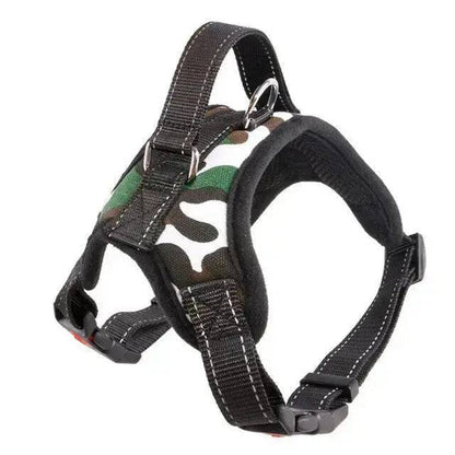White Camouflage Pet Dogs Adjustable Harness Small and Large Dog Harness Vest - TrendyPet's Zone