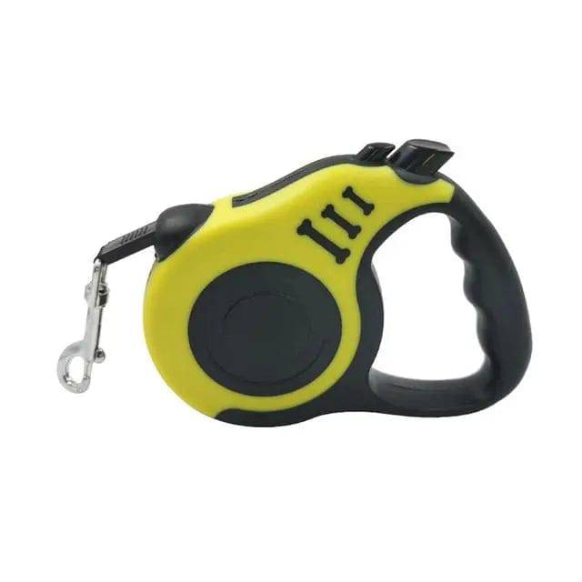 Yellow Dog Leash 3m 5m Durable Leash Automatic Retractable Nylon Cat Lead Extension Puppy Walking Running Lead Roulette For Dog - TrendyPet's Zone