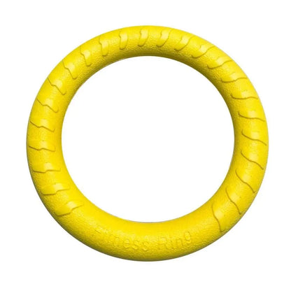 Yellow Interactive Floating Dog Toy Ring for Chewing & Fetching TrendyPet's Zone
