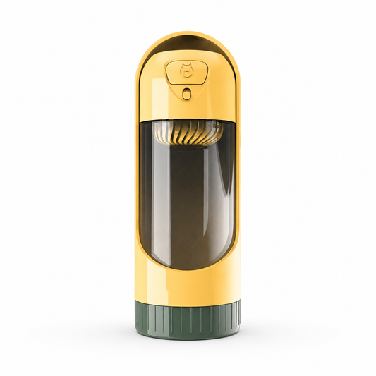 Yellow Portable Pet Dog Water Bottle Drinking Bowls For Small Large Dogs TrendyPet's Zone