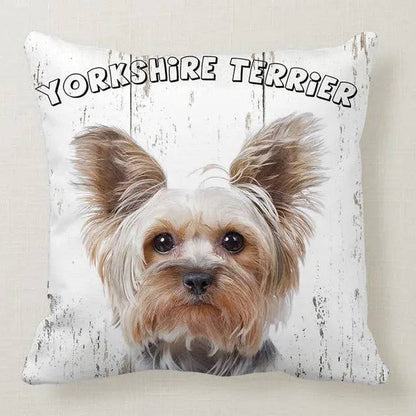 Yorkshire Terrier Printed Throw Pillow Cover Home Decor TRENDYPET'S ZONE