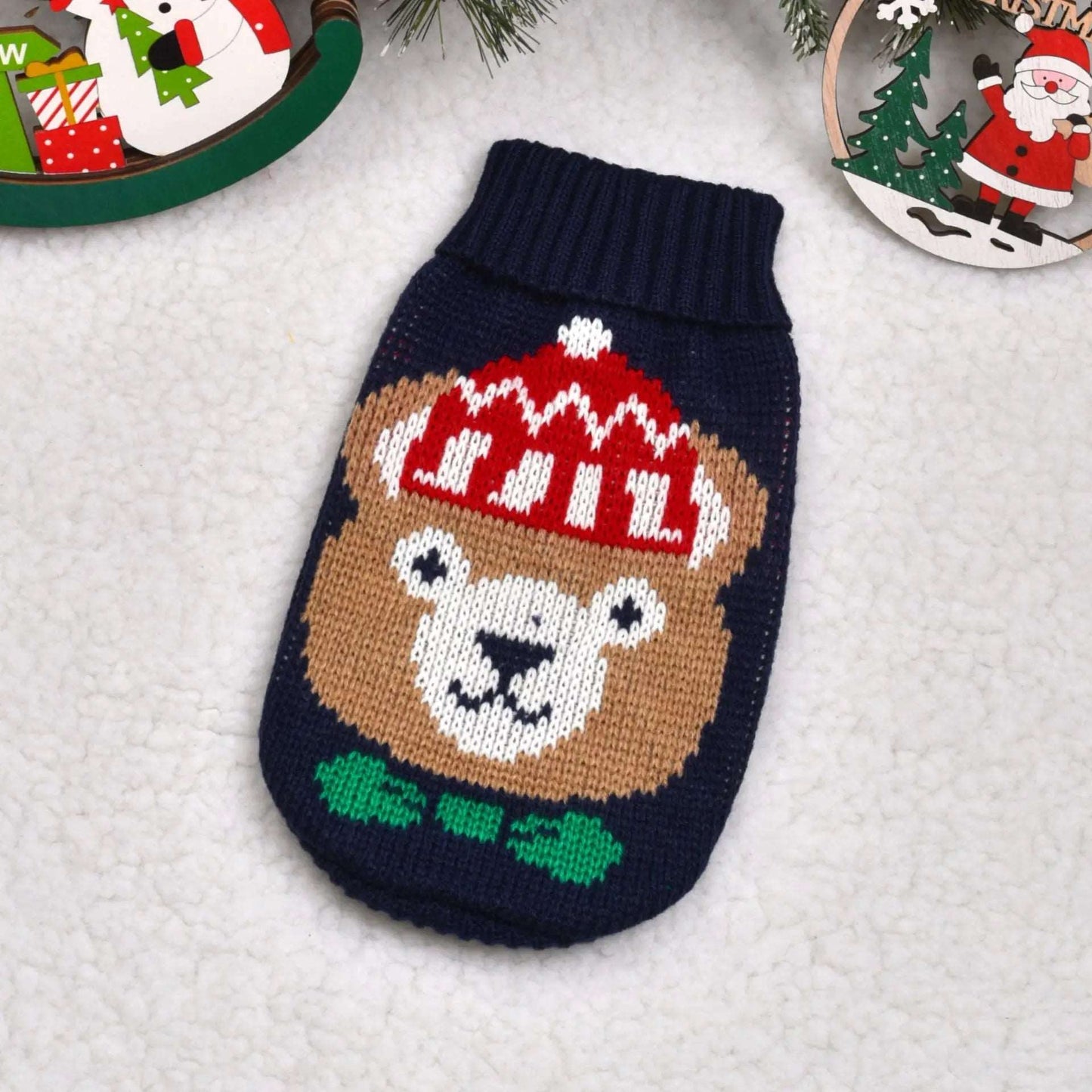 Bear Warm Knitted Pet Dogs Cats Sweater Winter Clothes - TrendyPet's Zone