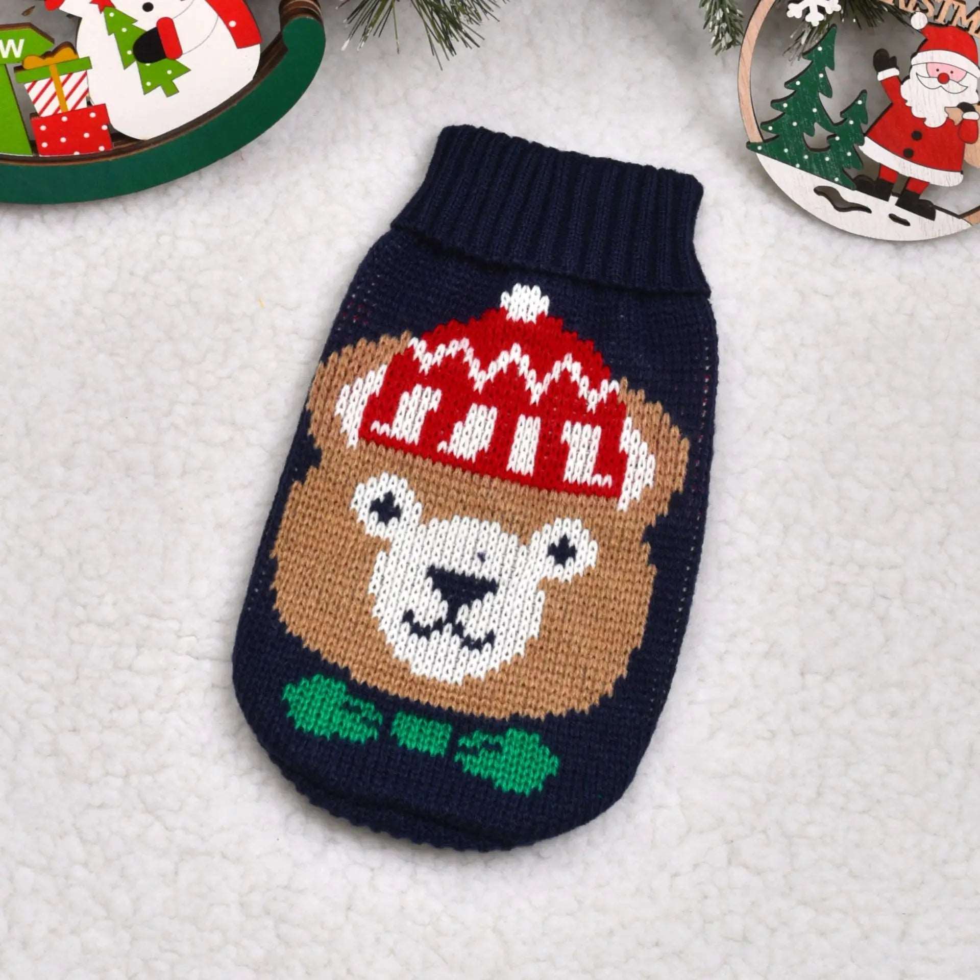 Bear Warm Knitted Pet Dogs Cats Sweater Winter Clothes - TrendyPet's Zone