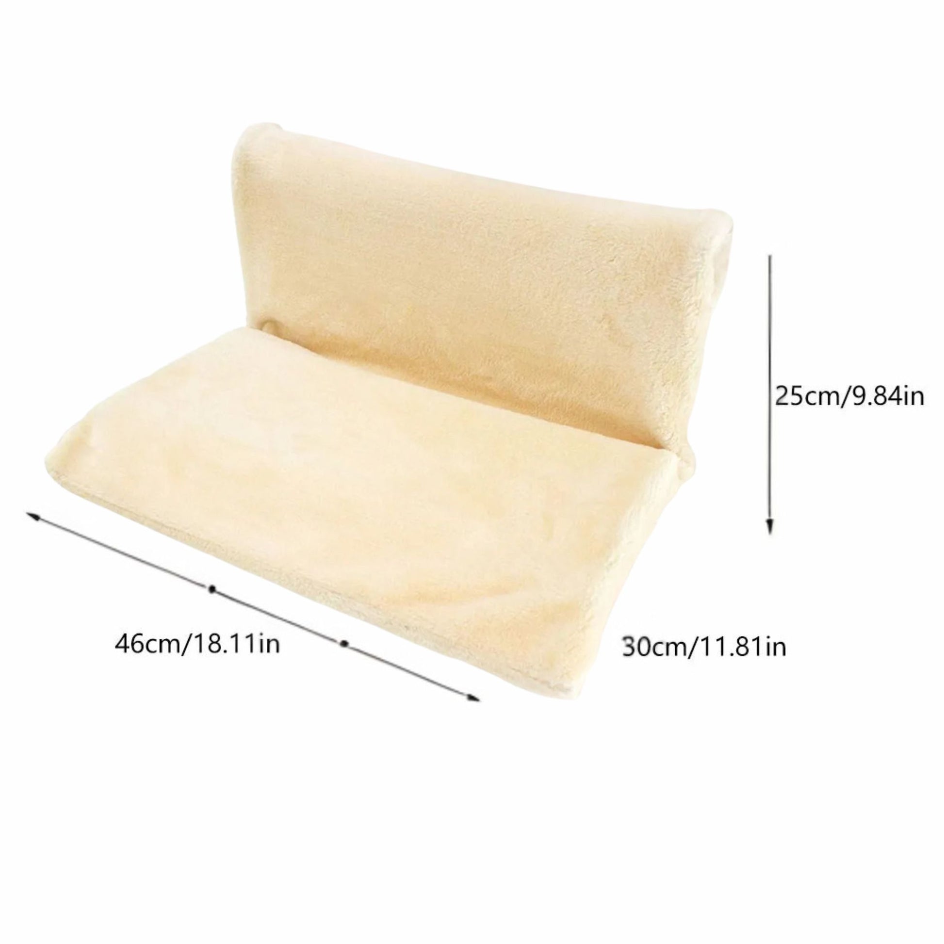 Beige Collapsible Cat Hammock Bed Hanging Radiator Cradle TrendyPet's Zone