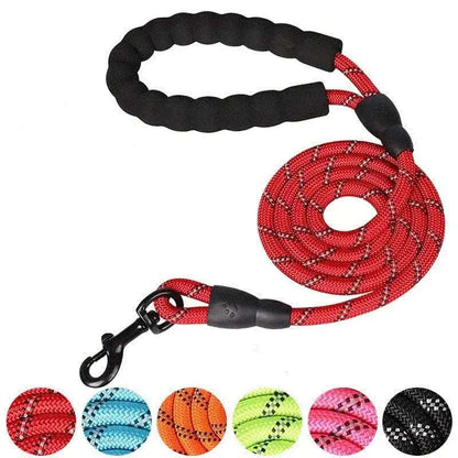 Black 150/200/300cm Strong Pet Reflective Leash For Big Small Medium Large Dog Drag Pull Tow - TrendyPet's Zone