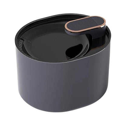 Black 3L pet automatic water fountain with LED light, ultra-silent cat water dispenser and USB electric water feeder by TrendyPet's Zone.