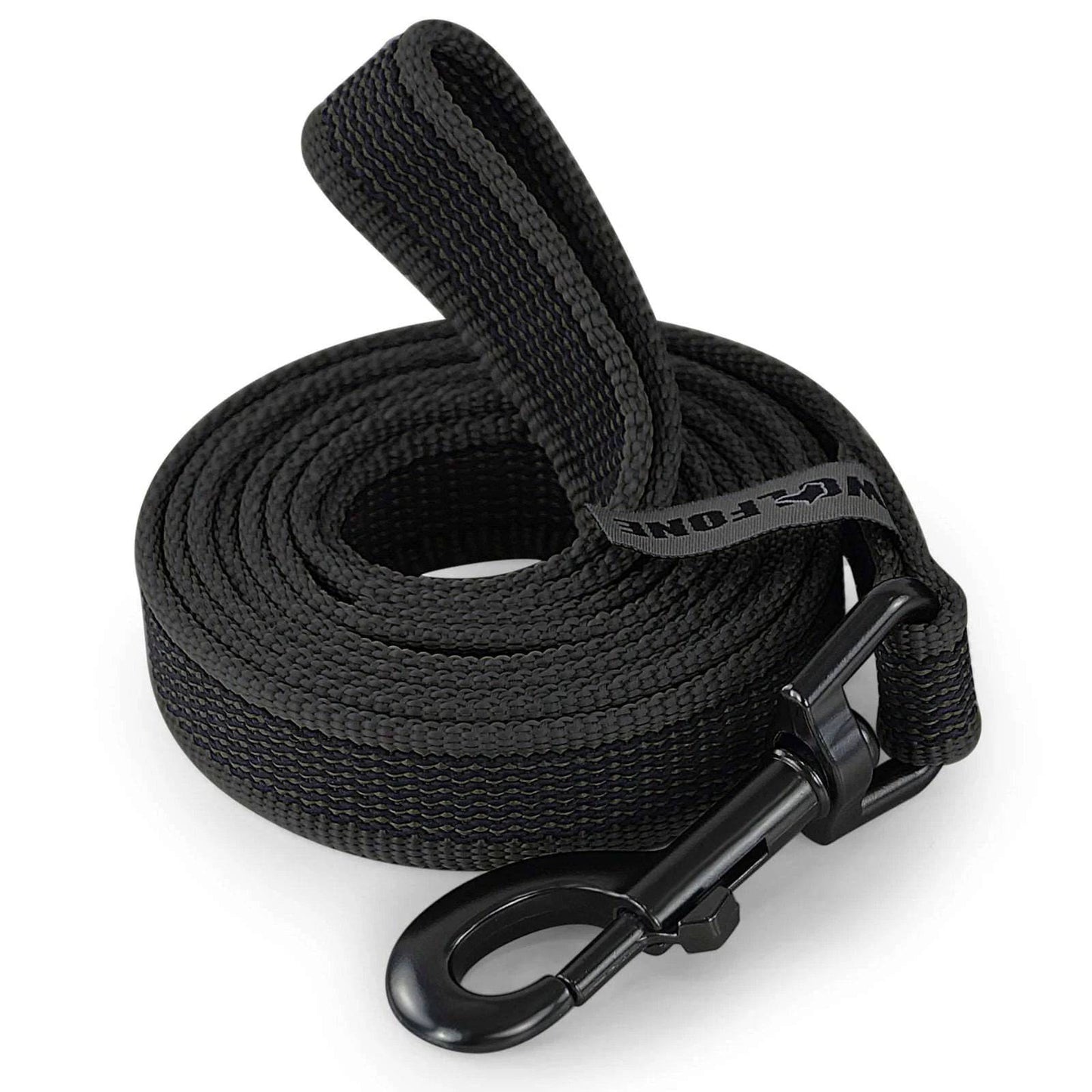 Black Dog Leash Latex Silk Easy and Convenient Training Big Dual Color - TrendyPet's Zone