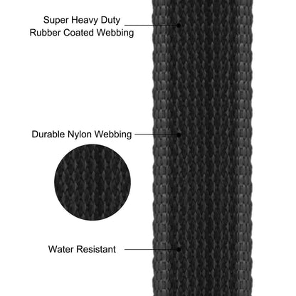 Black Dog Leash Latex Silk Easy and Convenient Training Big Dual Color - TrendyPet's Zone