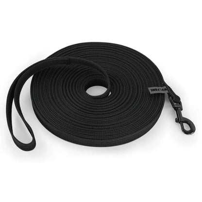 Black Dog Leash Latex Silk Easy and Convenient Training Big Dual Color - TrendyPet's Zone