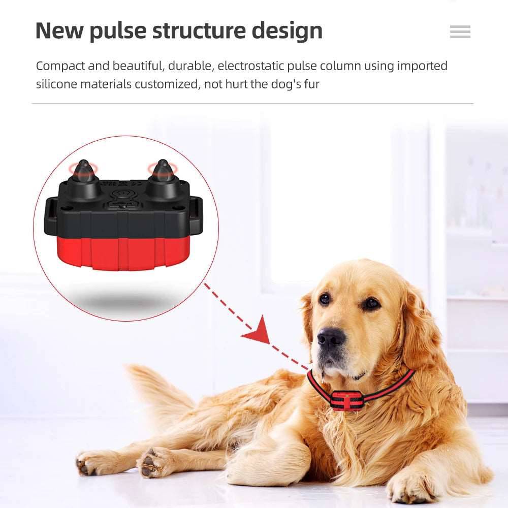 Black Dog Training Collar 500m Control Trainer Device Vibration / Electrostatic pulse / Warning Stop Bark Deterrents - TrendyPet's Zone