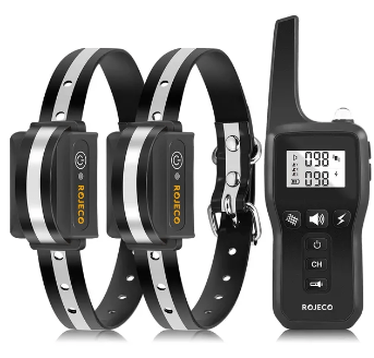 Black Dog Training Collar with 3300FT Remote, IPX7 Waterproof Rechargeable Shock Collar, 3 Safe Training Modes, Adjustable Electronic Collar - TrendyPet's Zone
